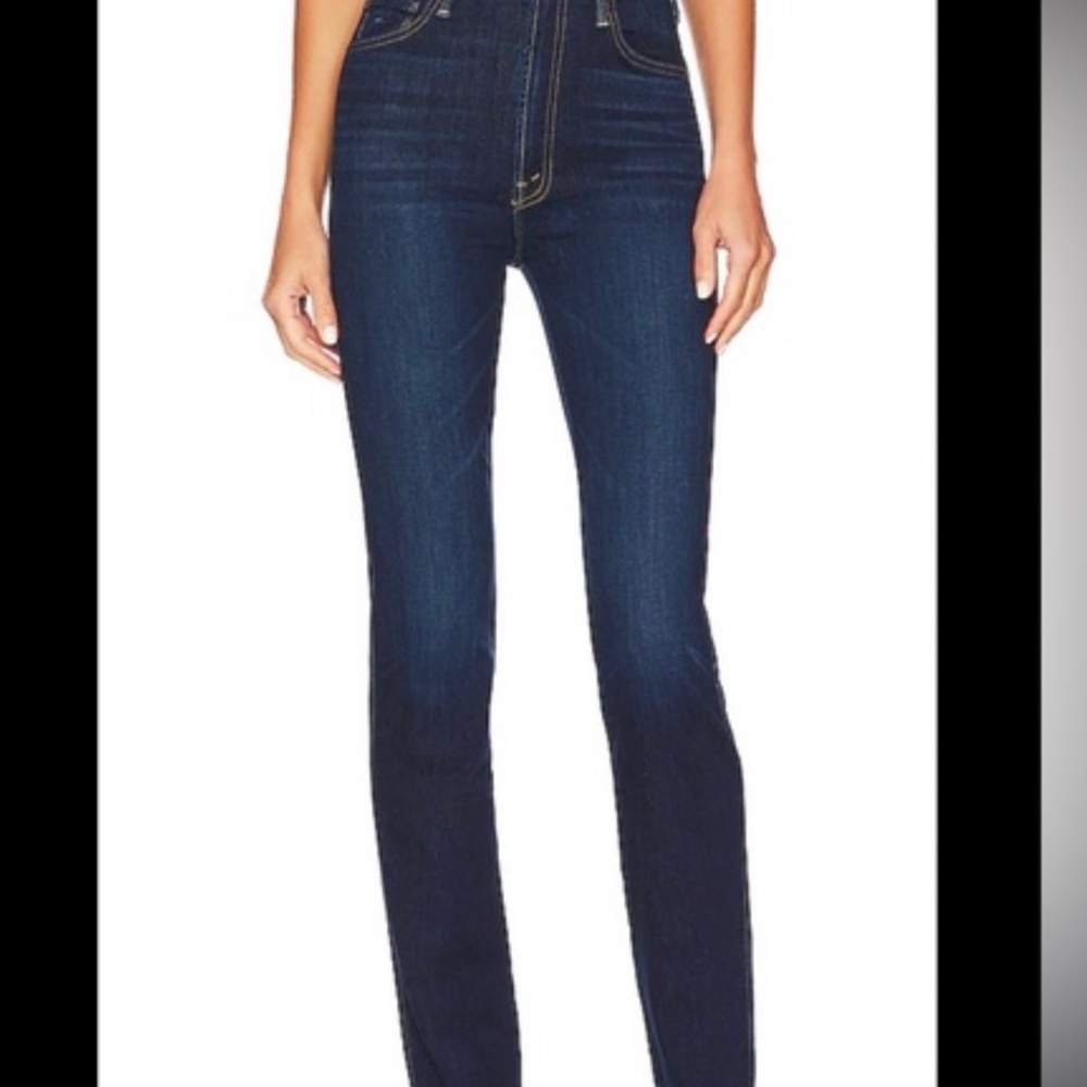 Mother jeans high waisted double rider skimp
